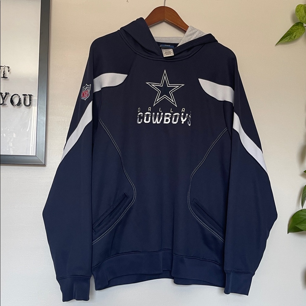 NFL Dallas Cowboys Navy and White Hoodie with Team Star